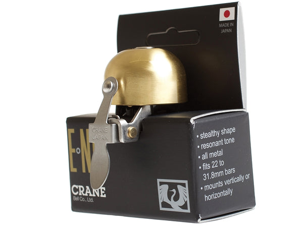 Crane E-Ne Bicycle Bell in Gold