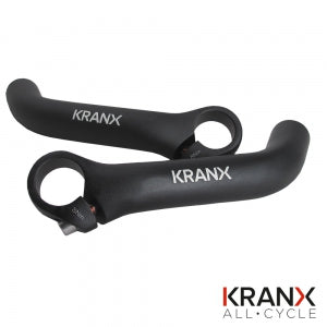 Kranx Alloy Ski Bar Ends in Black