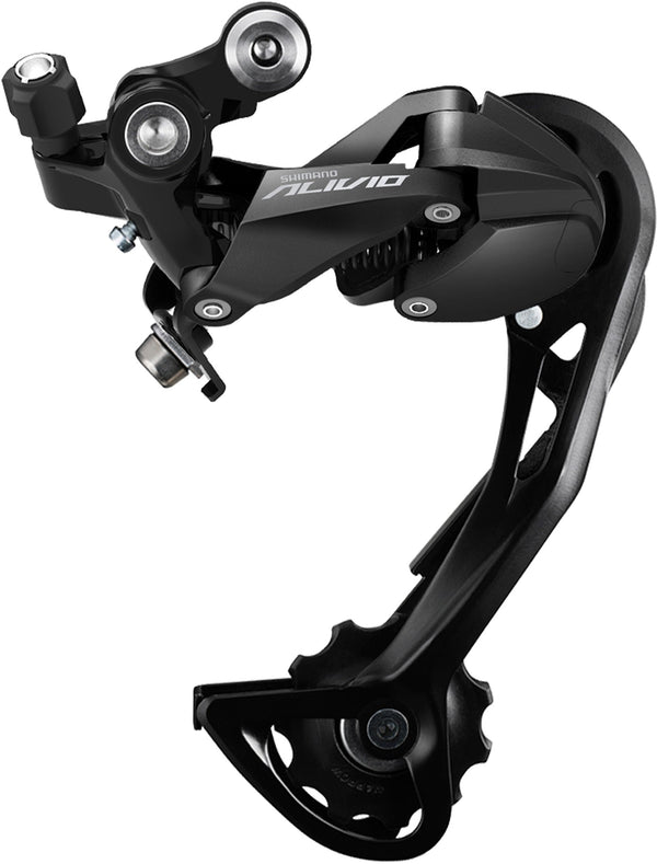 Shimano RD-M3100 Alivio rear derailleur, 9-speed, Shadow design, SGS long cage