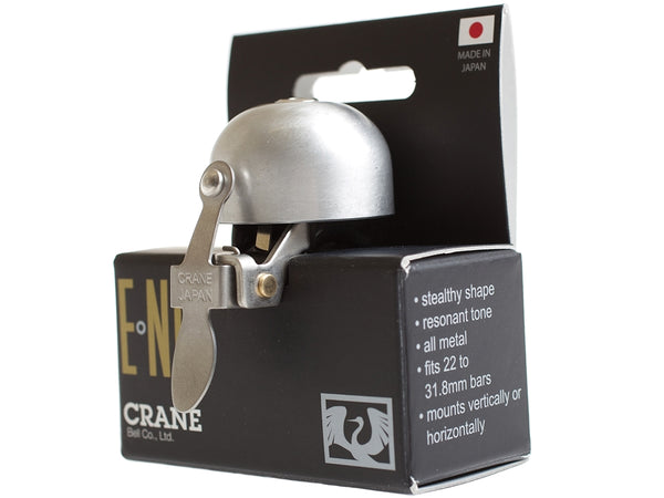 Crane E-Ne Bicycle Bell in Brushed Silver