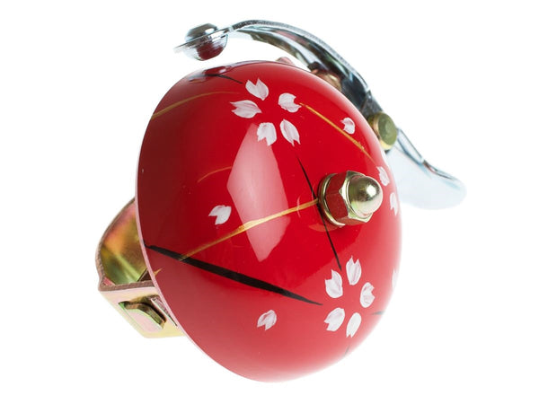 Crane Hand Painted Bicycle Bell - Red Spring