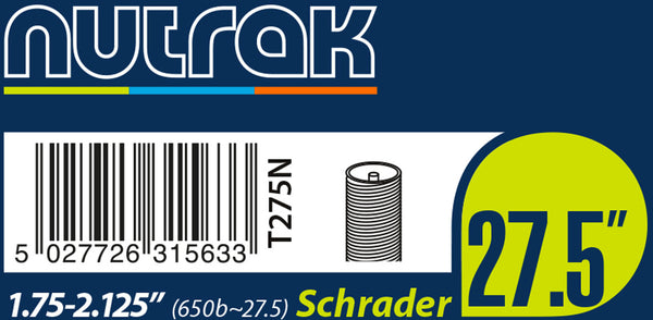 Nutrak Inner Tube 27.5 Inch (650B) Schrader or Presta